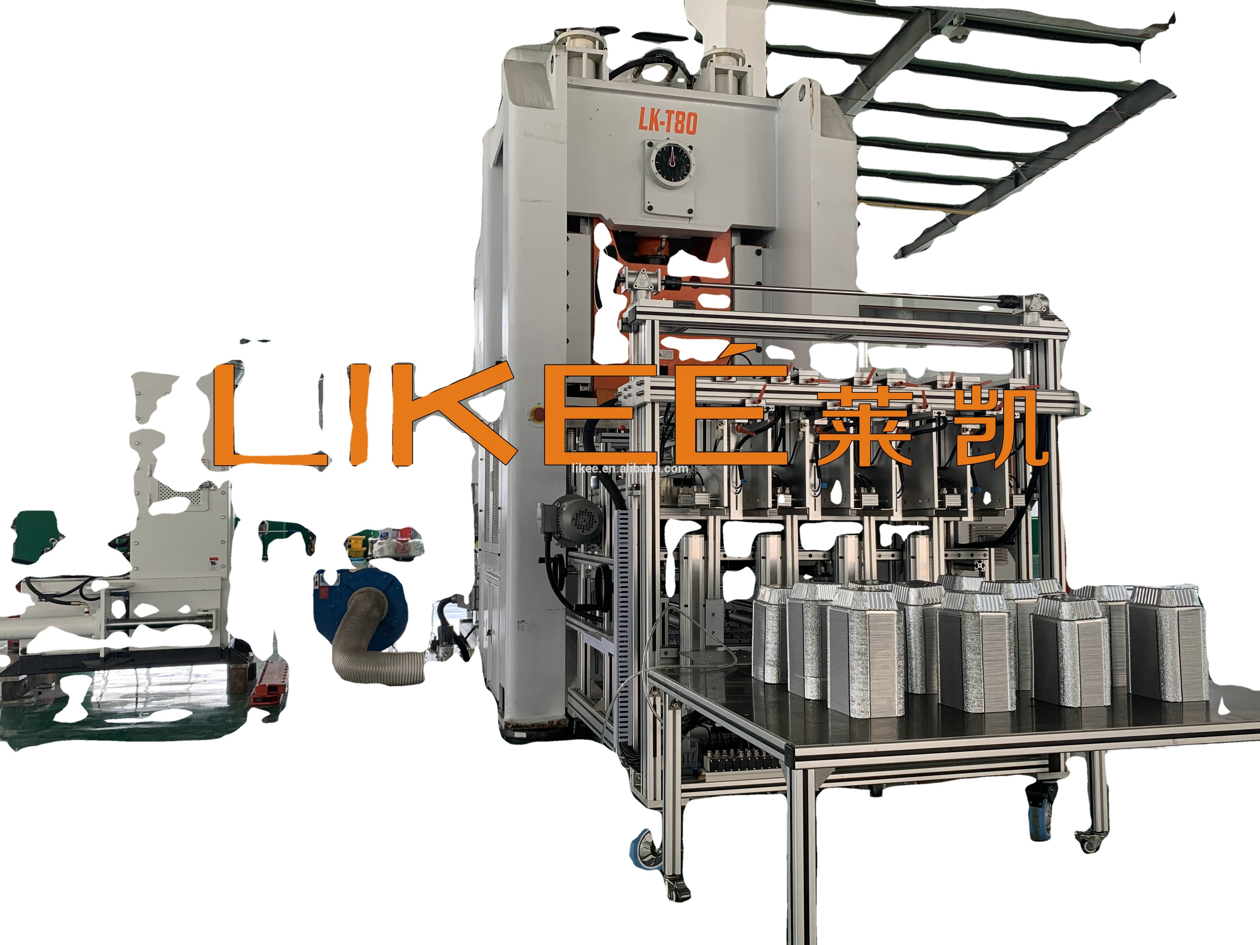 800KN 26KW Aluminium Foil Container Making Machine Multiple Cavity