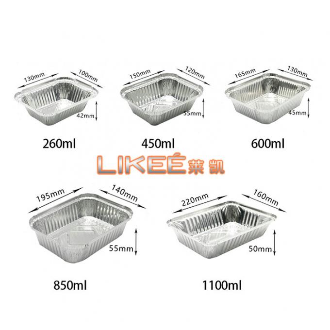 6a Catering Aluminium Foil Food Container Take Away Box With Lids
