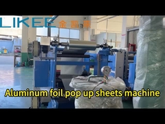 Full process of aluminum foil pop up sheets machine