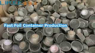 LK-T63 aluminum foil container making machine operation