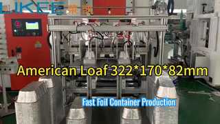 T80 Aluminum foil container making machine operation