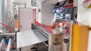 UK Egg Tart Mold Running Test on the T80 Aluminum Foil Container Production Line