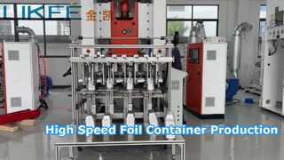 80ton aluminum foil container making machine 660ml 28micron