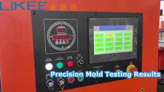 2-compartment mold under testing on 80-ton equipment