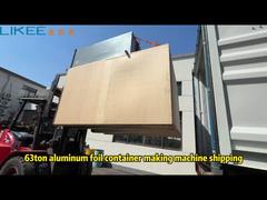 T63 Aluminum foil container making machine shipping