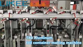 Aluminum foil container making machine