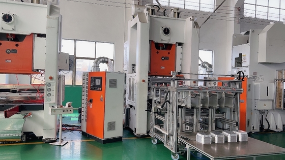 380V 50HZ Aluminium Foil Box Making Machine Electric Controlled