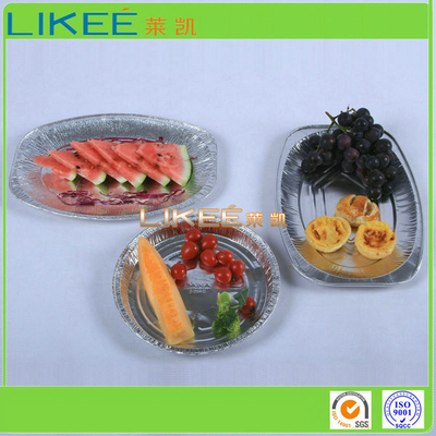 Buy Picnic Oval Aluminum Tray Feezer Safe Oven Safe Strong Barrier online manufacture