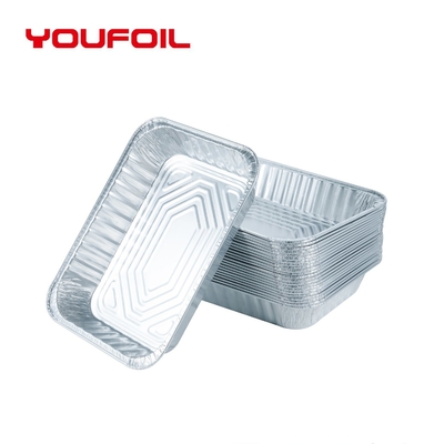 Buy Recycled OEM Rectangular Aluminum Foil Container Disposable Half Size Pan online manufacture