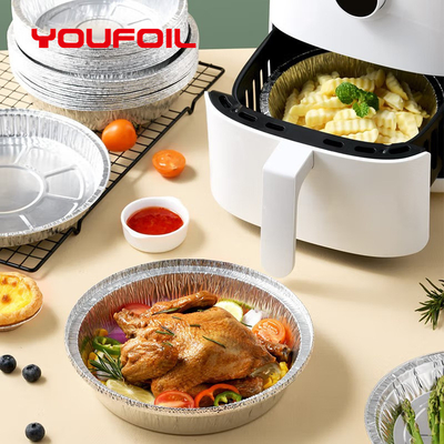 Buy Food Packaging Disposable Aluminum Foil Pan 8inch for Air Fryer online manufacture