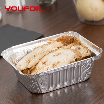 Buy Clean Surface Rectangular Disposable Aluminum Foil Tray 1 LB online manufacture