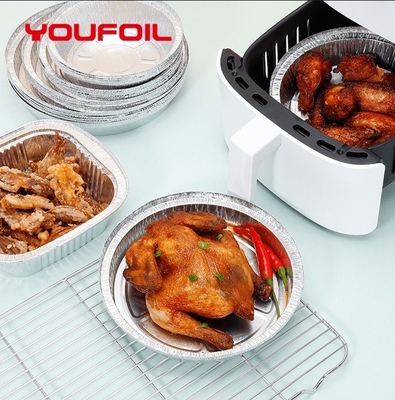 Buy Heavy Duty Disposable Aluminium Foil Food Container Insulation Round Shape online manufacture