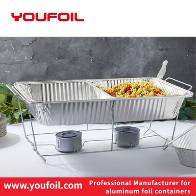 Buy Environmental Protection Rectangular Aluminum Foil Container Full Size Barbecue Pan online manufacture