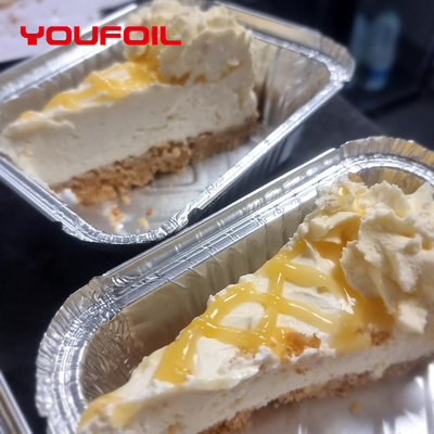 Buy Recyclable Smooth Wall Rectangular Aluminum Foil Container Disposable For Food Baking online manufacture