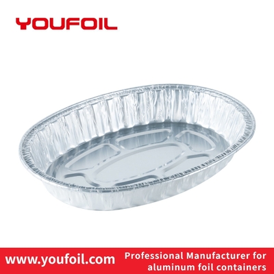 Buy Microwavable Disposable Aluminum Foil Food Tray Food Storage Nontoxic online manufacture