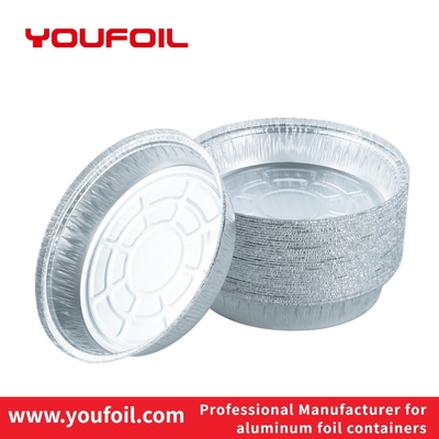 Buy Round Shape Aluminium Foil Container Odorless Food Packaging online manufacture