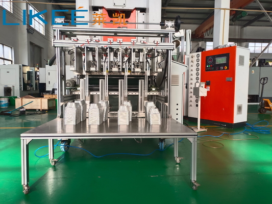 Buy T80 Aluminum Foil Pan Pressing Machine 12000PCS Per Hour Siemens Controlled Motor 4 Cavities online manufacture