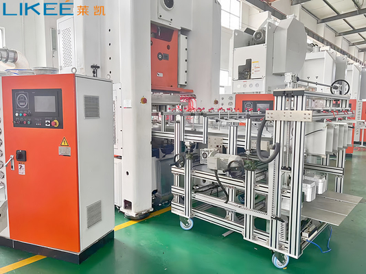 Buy Japan Mitsubishi PLC Control 80Ton Pressure Mitsubishi PLC 12000 Pcs/Hr Capacity Aluminium Foil Plate Making Machine online manufacture