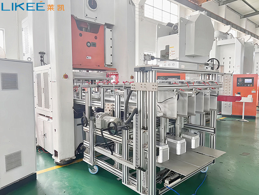 Buy 800KN Four Colums Strong Aluminium Foil Food Cup Making Machine Aluminium Foil Plate Making Machine With Scrap Baler online manufacture