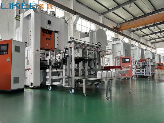 Buy T80 Wrinkle Wall Disposable Aluminum Foil Container Making Line For Fast Food online manufacture