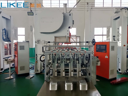 Buy Customizable Embossing Aluminium Foil Container Making Machine Mitsubishi PLC Control online manufacture