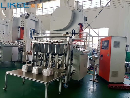 Buy 9000~12000 pcs /hour Multiple Cavity Fully Automatic Aluminium Foil Container Machine online manufacture