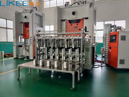 Buy 130Ton Silver Fully Automatic Aluminum Foil Container Making Machine 380v 50Hz LK-T130 online manufacture