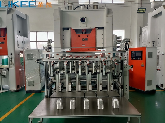 Buy Electric  5~6 Cavities Aluminum Foil Tray Making Machine With Widen And Thicken Structure online manufacture