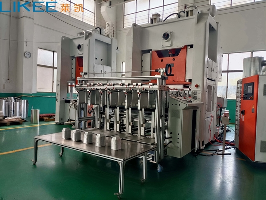 Buy 12000 Pcs/Hr Production Capacity 35-68 Strokes/Min Aluminium Foil Food Container Making Machine online manufacture