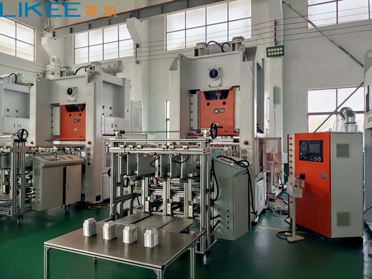 Buy Fully Automatic 12000 Pcs/hour Capacity Aluninum Foil Container Production Line With Long Life online manufacture