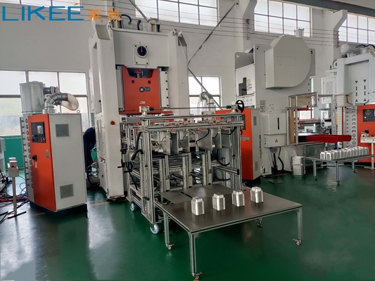 Buy 12000pcs/H Alufoil Aluminum Food Container Manufacturing Machine online manufacture