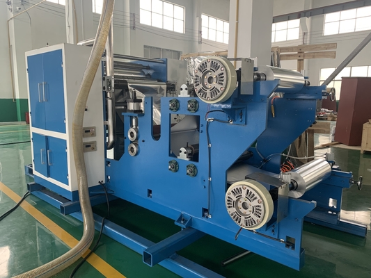 Buy Food Packaging V Shape Interfolded 27kw Efficiency Automatic Aluminum Pop Out Foil Folding Machine online manufacture