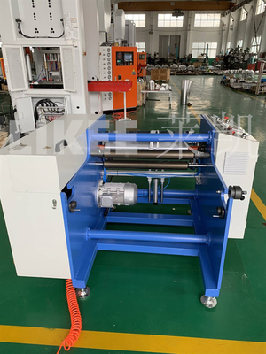 Buy Mitsubishi PLC Semi Automatic Foil and Baking Paper Cutter Rewinding Machine for Manual Gluing online manufacture