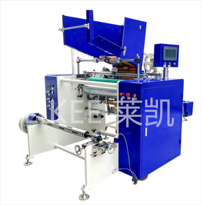 Buy Siemens PLC Controlled 6 Shafts Auto Change Aluminum Foil Cutting Roll Rewinding Machine online manufacture