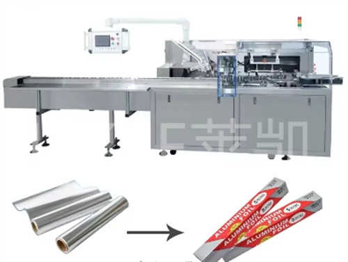 Buy 1500kg Automatic Cartoning Machine For Small Foil Roll Packing 30-60 Boxes/min online manufacture