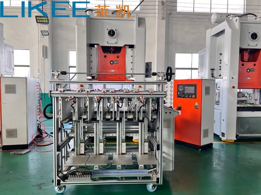 Buy Full Automatic Aluminium Foil Food Container Machine LIKEE T80 4 Cavities online manufacture