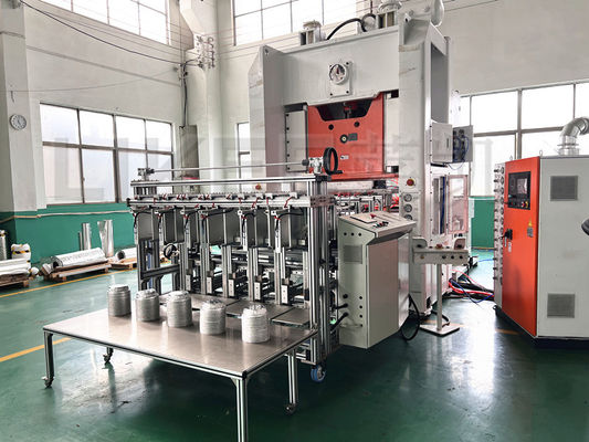 Buy Aluminium Foil Container Making Machine 7 Inch Round  Disposable Pan With Lid online manufacture