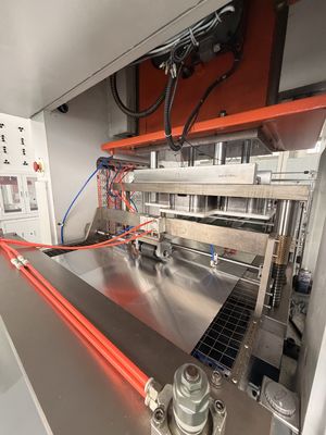 Buy Aluminium Foil Container Making Machine Die Cut SGS Lids PET Film Lane online manufacture