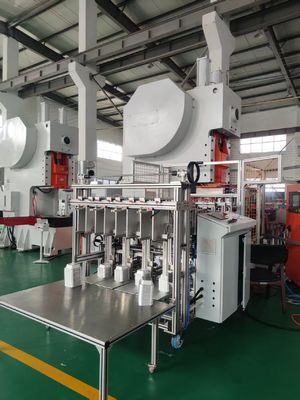 Buy LK-T63 Aluminum Foil Container Making Machine with Automatic Scrap Recycling 19KW Motor Power and 38~70 Times/min Working Speed online manufacture