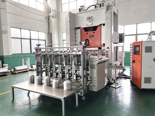 Buy 130ton Takeaway Disposable Tin 3003 Aluminium Foil Food Container Machine online manufacture