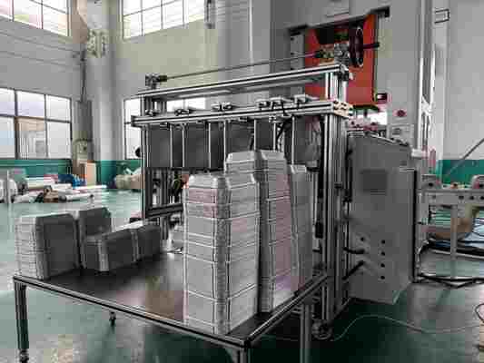 Buy LK-T80 Odorless Food Packaging Aluminium Foil Container Recyclable Making Machine online manufacture