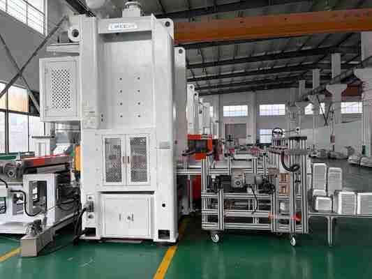 Buy LK-T80 Wrinkle wall 750ml Aluminium Foil Food Container No Color Fade Making Machine online manufacture