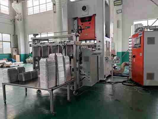 Buy LK-T80 Wrinkle Wall Disposable Aluminium Foil Food Container Penetration Resistant Machine online manufacture