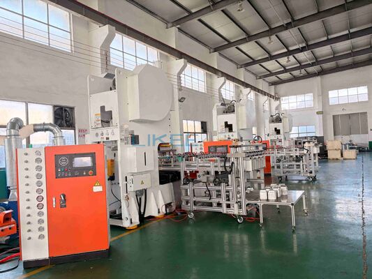 Buy Fully Automatic Aluminum Foil Container Machine with 19KW Motor Power and Overseas Installation Service online manufacture