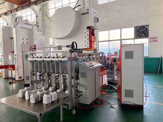 Buy 63ton Aluminum Foil Container Making Machine with Full Edge Rolling and Quick Mold Change for Flexible Production online manufacture