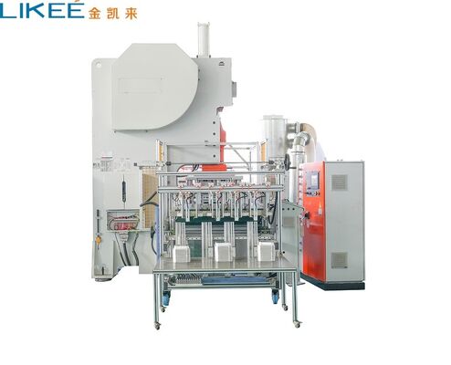 Buy Aluminum Foil Container Machine with 35 to 70 Strokes Per Minute for Smooth Wall Trays and C-Frame Structure online manufacture
