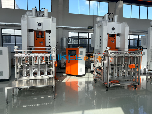 Buy Aluminium Foil Plate Making Machine 80ton H-Frame 4-6 Cavity Automatic Production Line with Closed Lubrication online manufacture