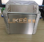 Silver Color 1800ml Aluminium Foil Food Container Multiple Compartment