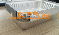 Smooth Wall 0.25mm Aluminum Foil Disposable Food Containers Airline Catering