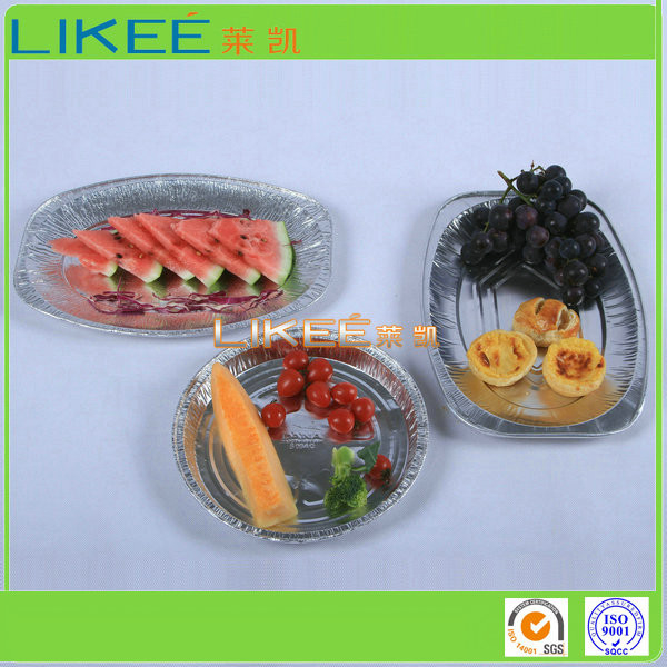 Picnic Oval Aluminum Tray Feezer Safe Oven Safe Strong Barrier